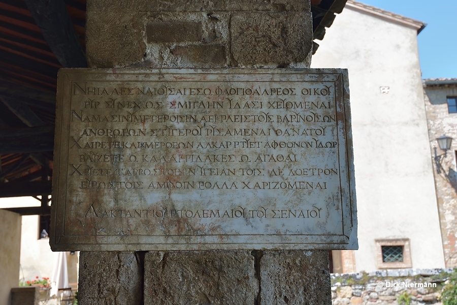 Greek dedicatory inscription