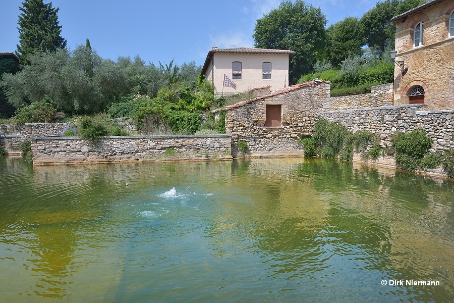 Hot spring inside Bagno Grande