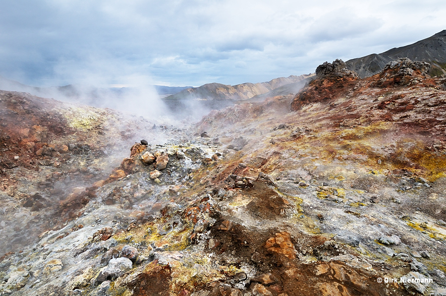 Brennisteinsalda Fumarole Solfatara Landmannalaugar Iceland