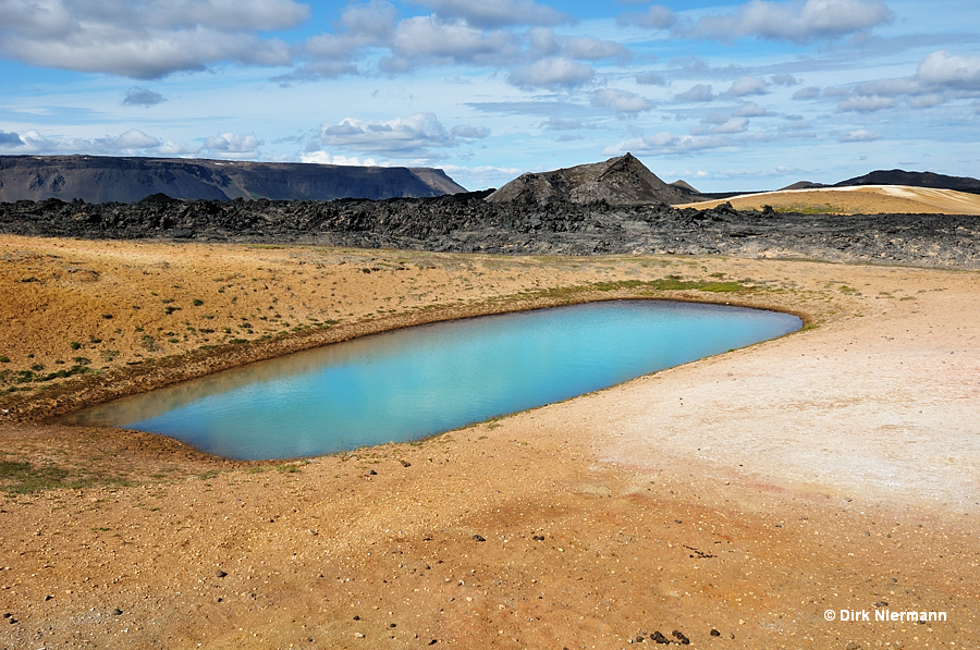 Oblong Hot Spring Sulfur Hot Springs Leirhnjúkur Iceland