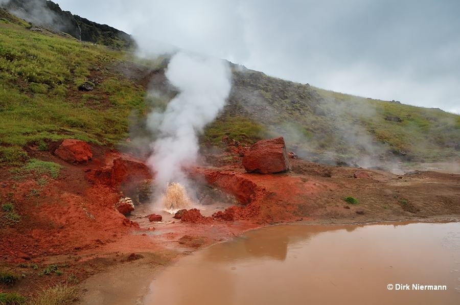 Hot Lava Spring Gufudalur Hveragerði Iceland