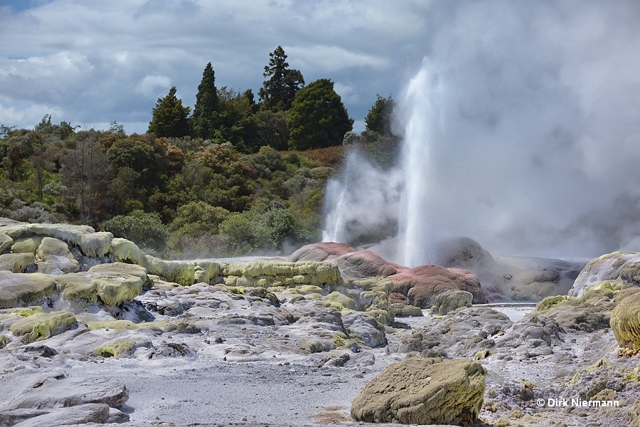 Sinter formations around Pōhutu Geyser