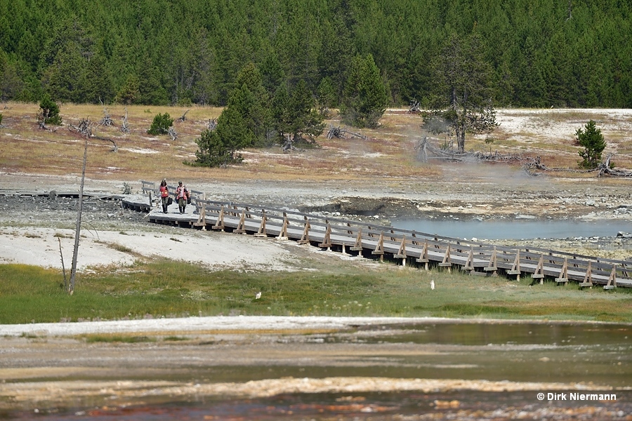 Damages in Biscuit Basin after hydrothermal explosion