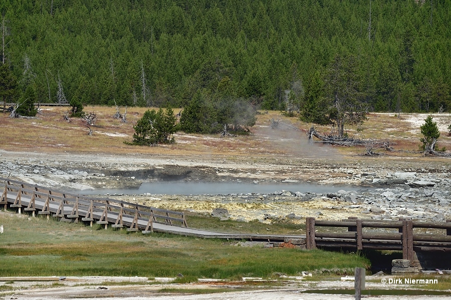 Damages in Biscuit Basin after hydrothermal explosion