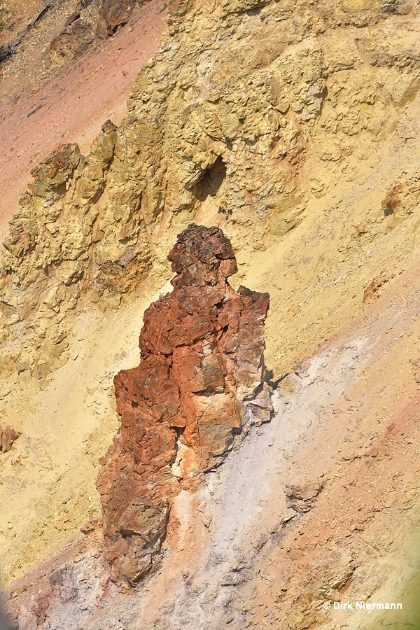 Old hot spring cone near Inspiration Point