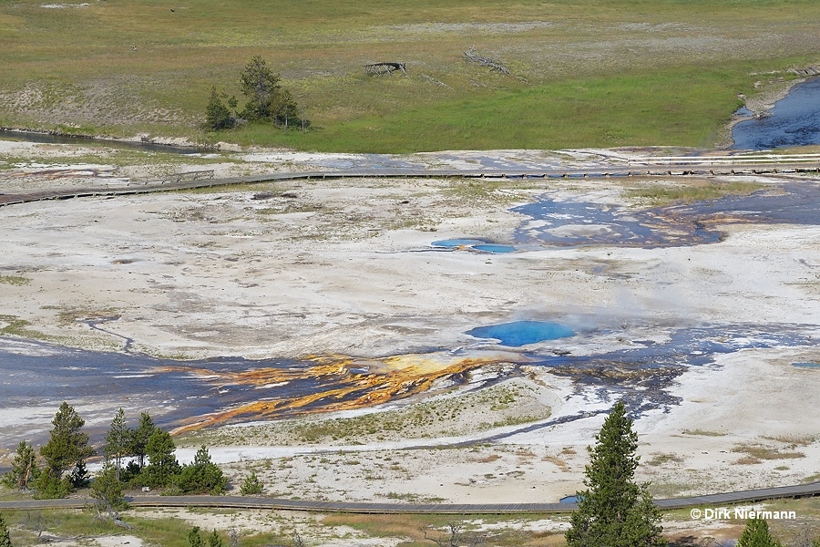 Giantess Geyser and Dragon Geyser Yellowstone