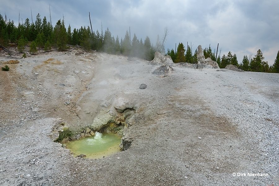 Monument Geyser Basin Yellowstone