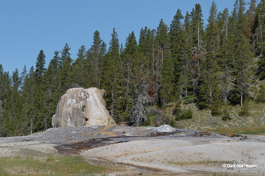 Lone Star Geyser and Perforated Cone Geyser Yellowstone