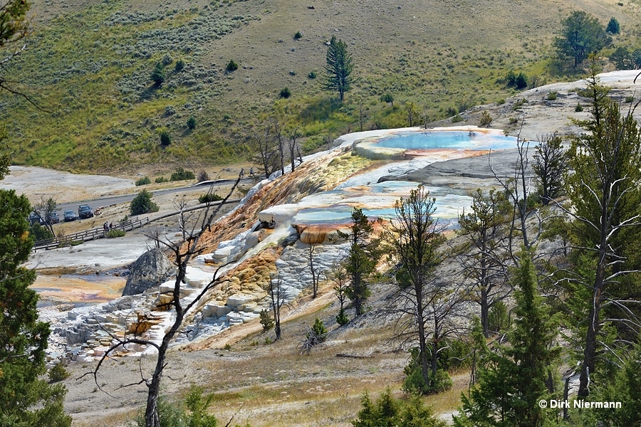 Overview of Palette Spring Yellowstone