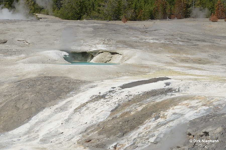 Pool with collapsed cave