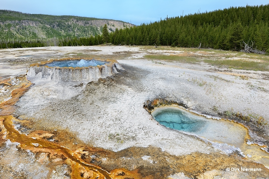 Spring east of Punch Bowl Spring Yellowstone