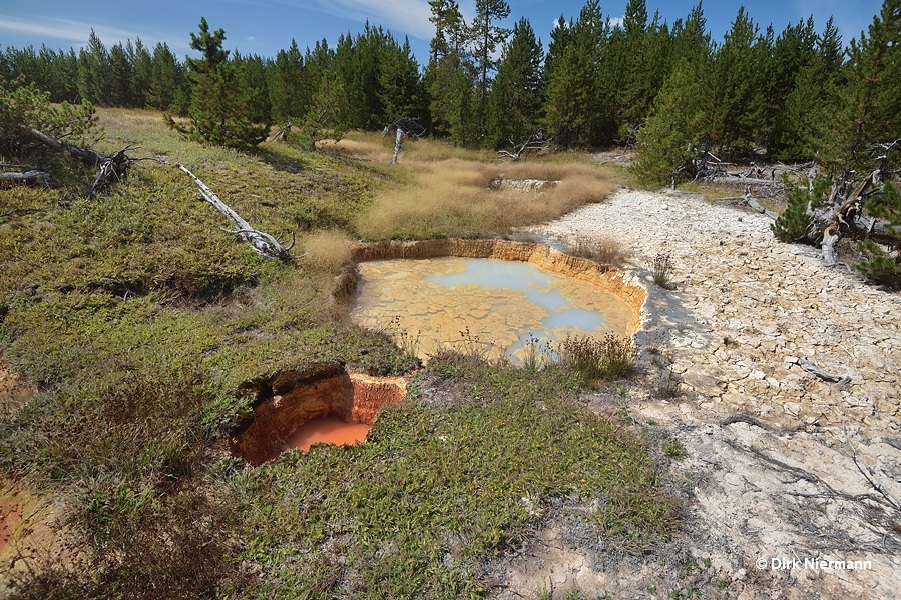 Rabbit Highland hot spring Yellowstone